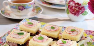 Roast Beef–Radish Tea Sandwiches