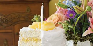 Pineapple-Filled White Layer Cake