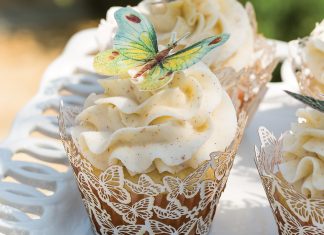 Vanilla Cupcakes with Salted Browned Butter Frosting