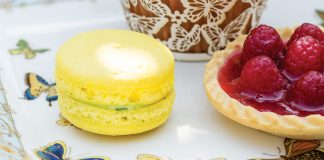 Lemon Macarons with Basil-Lemon Filling