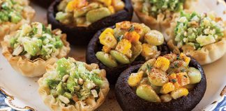 Smoked Gouda Cups with Brussels Sprouts Slaw