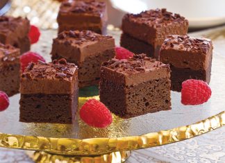 Raspberry Brownie Bites