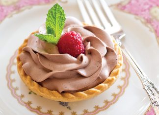 Rosy Chocolate-Raspberry Tartlets