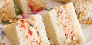Prosciutto Chicken Salad Tea Sandwiches