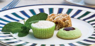 Pineapple-Coconut Granola Bars, Minty Chocolate Hole-in-One Cookies, Mini Golf Ball Cupcakes