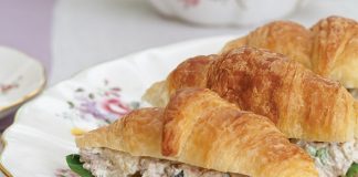 Pineapple-Basil Chicken Salad Croissants
