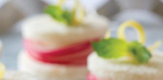 Lemon-Mint Radish Tea Sandwiches