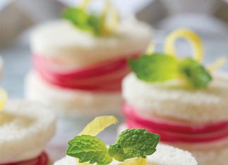 Lemon-Mint Radish Tea Sandwiches