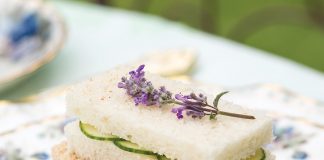 Mint Lavender–Cucumber Sandwiches