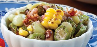 Chilled Succotash Salad with Red Wine Vinaigrette
