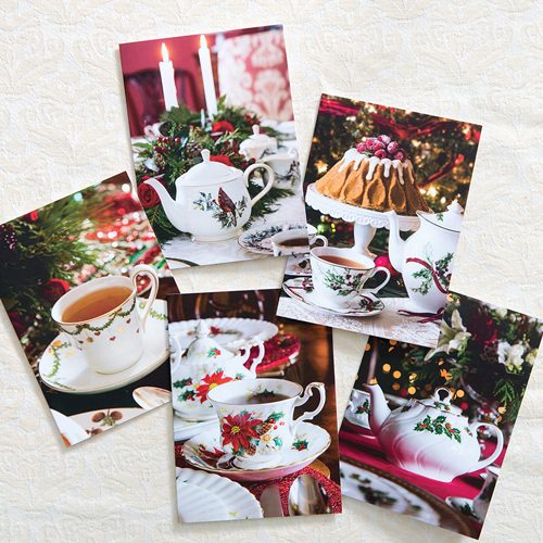Exclusive <em>TeaTime</em> Note Card Bundles: Christmas Splendor