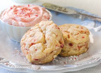 White-Chocolate-Peppermint Scones - TeaTime Magazine