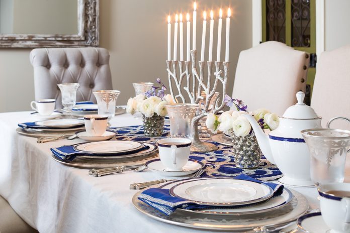 Taking Tea Around the Menorah