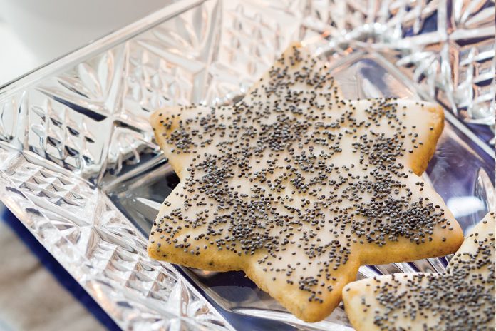 Poppyseed Cookies with Grapefruit Glaze