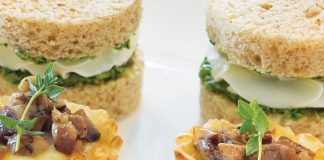 Mushroom Brie Phyllo Cups