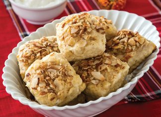 Roasted Pear, Cardamom & Almond Scones