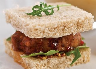Red Pepper Jelly–Glazed Pork Tea Sandwiches