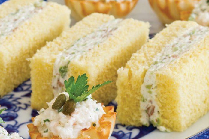 Olive-Almond Finger Sandwiches