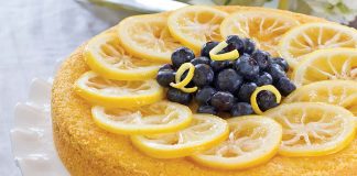 Lemon-Blueberry Cornmeal Cake