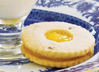 Lemon-Tarragon Linzer Cookie