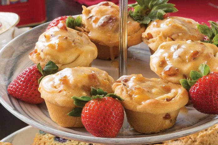 Apricot & Almond Miniature Sticky Buns