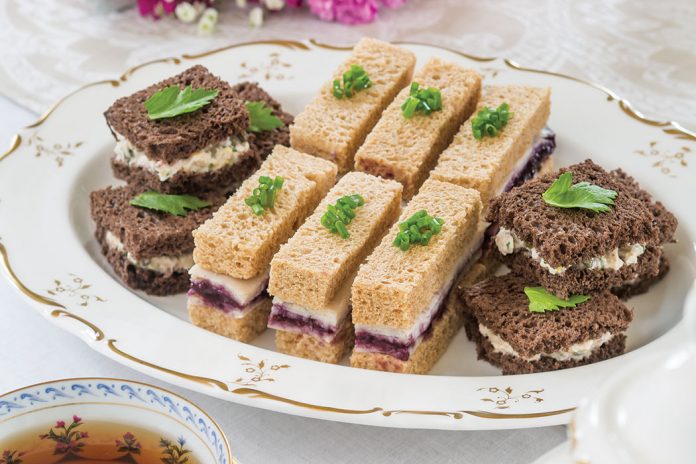 Chicken and Black Raspberry Tea Sandwiches