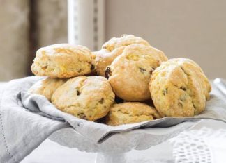 Orange, Pistachio & Date Scones