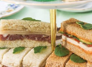 Grape & Gorgonzola Tea Sandwiches