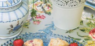 Strawberry & Orange Blossom Scones