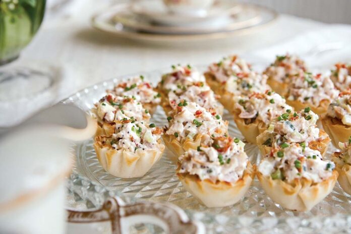 Poppy Seed Chicken Salad in Phyllo Cups