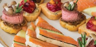 Smoked Salmon–Cucumber Canapés