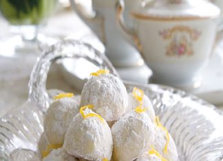 Lemon Mexican Wedding Cookies