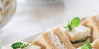 Basil-Shrimp Salad Tea Sandwiches