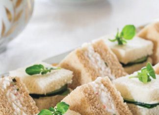 Cucumber-Crème Fraîche Tea Sandwiches