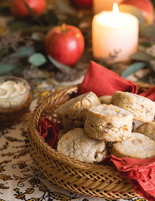 Apple, Pecan & Cheddar Gluten-Free Scones