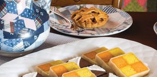 Lemon-Orange Battenberg Cake