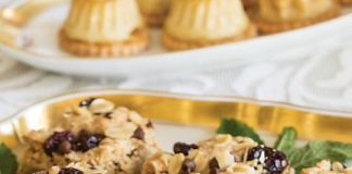 Almond, Cranberry & Chocolate Oat Squares