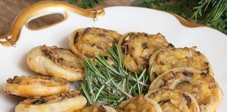 Mushroom-Gruyère Swirls