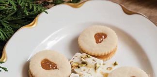 Pear Linzer Cookies