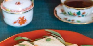 Smoked Salmon, Corn, and Sun-Dried Tomato Tea Sandwiches