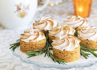 Sweet Potato Cakes with Toasted Meringue