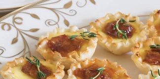 Apricot-Bacon-Brie-Phyllo-Tartlets