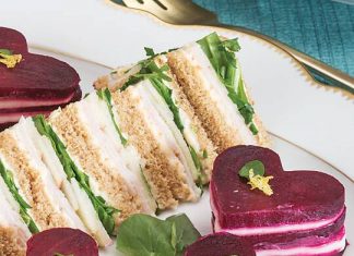 Beet & Goat Cheese Canapés