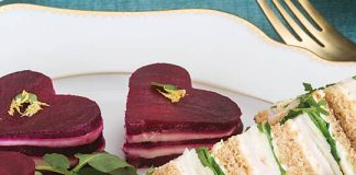 Smoked Turkey & Red Apple Tea Sandwiches