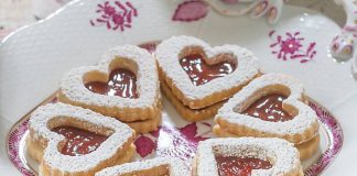 Rose Hip Linzer Cookies