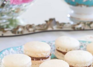 Chocolate-Filled Salted Caramel French Macarons