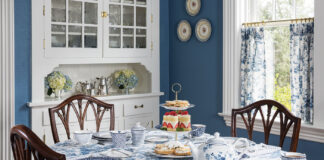 blue & white teatime