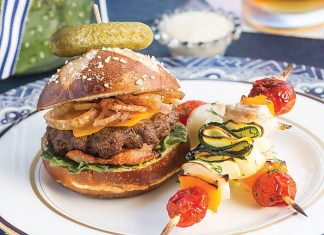 Mini Cheeseburgers with Fried Shallots
