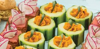 Smoked Salmon-Radish Crostini