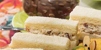 Chicken, Bacon, and Ranch Tea Sandwiches